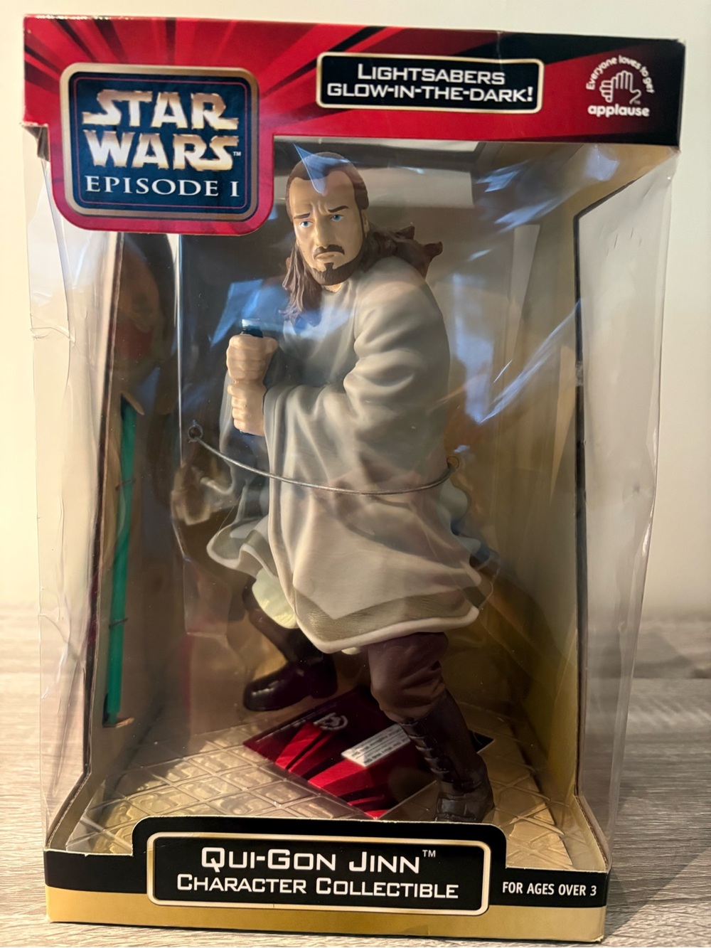 Star Wars Episode 1 1999 The Phantom Menace Qui-Gon Jinn Action Collectible NIB